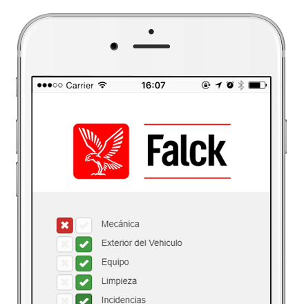 Falck Checklist app